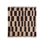 House Doctor - Graph Tapis, 180 x 180 cm, naturel / noir