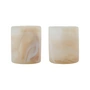 House Doctor - Kae Porte-bougies à réchaud, beige (set de 2)