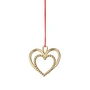 Rosendahl - Pearl Heart Pendentif H 6,5 cm, or