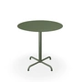 HOUE - Pico table de jardin, Ø 74 cm, piétement 4 étoiles, vert olive