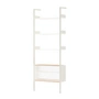 & Tradition - Rombe IF3 Étagère avec élément de rangement, étagères albâtre / plaqué chêne