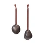 Ferm Living - Bellure Boule de Noël, bronze rustique (lot de 2)