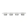 Ferm Living - Soothe 4 Porte-bougies, aluminium argenté
