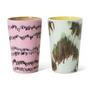 HKliving - 70's Mug à thé 460 ml, baroque (set de 2)