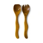 HKliving - Set de couverts à salade, ochre (2 pcs.)