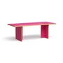 HKliving - Table de salle à manger rectangulaire, 220 cm, raspberry
