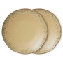 HKliving - 70's Assiette, Ø 27,5 cm, grit (set de 2)