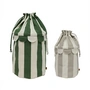 OYOY Mini - Saga Corbeille de rangement, clay / green (lot de 2)