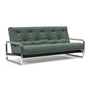 Innovation Living - Lomira Classic Canapé-lit, matelas nordique inclus, 140 x 200 cm (518 Elegance Green)