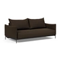 Innovation Living - Malloy Canapé-lit, 225 x 110 cm, marron foncé / noir (358 Taura Chocco)