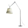 Artemide - Tolomeo Mega Lampadaire avec variateur, abat-jour en parchemin Ø 42 cm, argenté