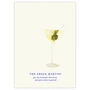 Paper Collective - The Green Martini Poster, 100 x 140 cm