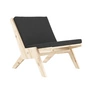 Karup Design - Sway Lounge Chair avec coussin d'assise, pin naturel / midnight grey