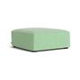 HAY - Mags Soft Ottoman S01 (XS), vert et blanc (Tartaglia 989) / Coutures : beige (patins en feutre)