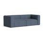 HAY - Mags Sofa 2,5 places, combinaison 1, blue grey ( Turf ) (patins en feutre)