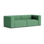 HAY - Mags Sofa 2,5 places, combinaison 1, vert ( Steelcut 3 932) (patins en feutre)