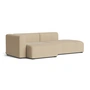 HAY - Mags Sofa 2,5 places, combinaison 3, accoudoir à gauche / sable ( Turf ) (patins en feutre)