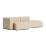 HAY - Mags Sofa 2,5 places, combinaison 3, accoudoir à gauche / beige ( Hallingdal 220) (patins en feutre)