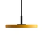 Umage - Asteria Micro Lampe LED suspendue V2, noir / jaune safran