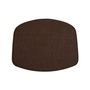 HAY - Coussin d'assise pour chaise AAC avec accoudoirs, marron (Remix 356)