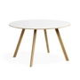 HAY - Copenhague CPH25 2. 0 Table Ø 120 cm, chêne laqué / stratifié blanc