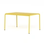 TipToe - Panorama Table de jardin, 130 x 90 cm, sun yellow