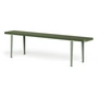 TipToe - LOU Banc, 170 x 30 cm, hêtre vert olive (RAL 6003) / gris eucalyptus