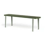 TipToe - LOU Banc, 140 x 30 cm, hêtre vert olive (RAL 6003) / gris eucalyptus