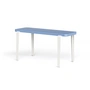 TipToe - LOU Banc, 90 x 30 cm, hêtre bleu tourterelle (RAL 5014) / cream white