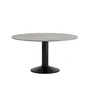 Muuto - Midst Table de salle à manger, Ø 140 cm, marbre gris / noir