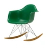 Vitra - Eames Plastic Armchair RAR RE, érable jaunâtre / chrome / émeraude