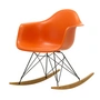 Vitra - Eames Plastic Armchair RAR RE, érable jaunâtre / basic dark / orange rouille