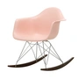 Vitra - Eames Plastic Armchair RAR RE, érable foncé / chrome / rose tendre