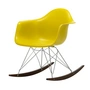 Vitra - Eames Plastic Armchair RAR RE, érable foncé / chrome / moutarde