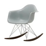 Vitra - Eames Plastic Armchair RAR RE, érable foncé / chrome / gris clair