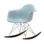 Vitra - Eames Plastic Armchair RAR RE, érable foncé / chrome / gris glacé