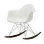 Vitra - Eames Plastic Armchair RAR, érable foncé / chrome / blanc