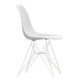 Vitra - Eames Plastic Side Chair DSR RE, blanc / blanc coton (patins en feutre blanc)