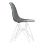 Vitra - Eames Plastic Side Chair DSR RE, blanc / gris granit (patins en feutre blanc)