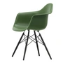 Vitra - Eames Plastic Armchair DAW RE, érable noir / forest (patins en feutre basic dark)