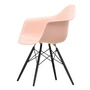 Vitra - Eames Plastic Armchair DAW RE, érable noir / rose tendre (patins en feutre basic dark)