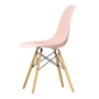 Vitra - Eames Plastic Side Chair DSW RE, érable jaunâtre / rose tendre (patins feutrés baisc dark)