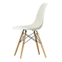 Vitra - Eames Plastic Side Chair DSW RE, frêne couleur miel / galet (patins en feutre basic dark)