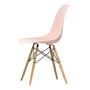 Vitra - Eames Plastic Side Chair DSW RE, frêne couleur miel / rose tendre (patins en feutre basic dark)
