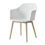 & Tradition - Rely Armchair HW76, chêne laqué transparent / blanc