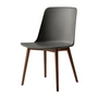 & Tradition - Rely Side Chair HW71, noyer laqué / gris pierre