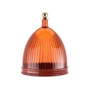 Kartell - La Coupole Plateau avec cloche, ambre / rouge brique
