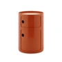 Kartell - New Big Componibili 2 conteneur, H 61,5 cm, orange