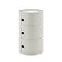 Kartell - New Big Componibili 3 conteneurs, H 69,5 cm, blanc