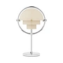 Gubi - Multi-Lite Portable Akku Lampe de table, chrome / pearl (édition spéciale)